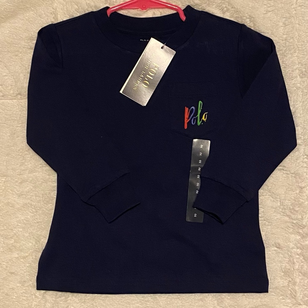 Polo by Ralph Lauren Kids Dark Blue Long Sleeve Tee